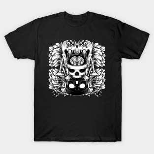 Skull and Brain T-Shirt